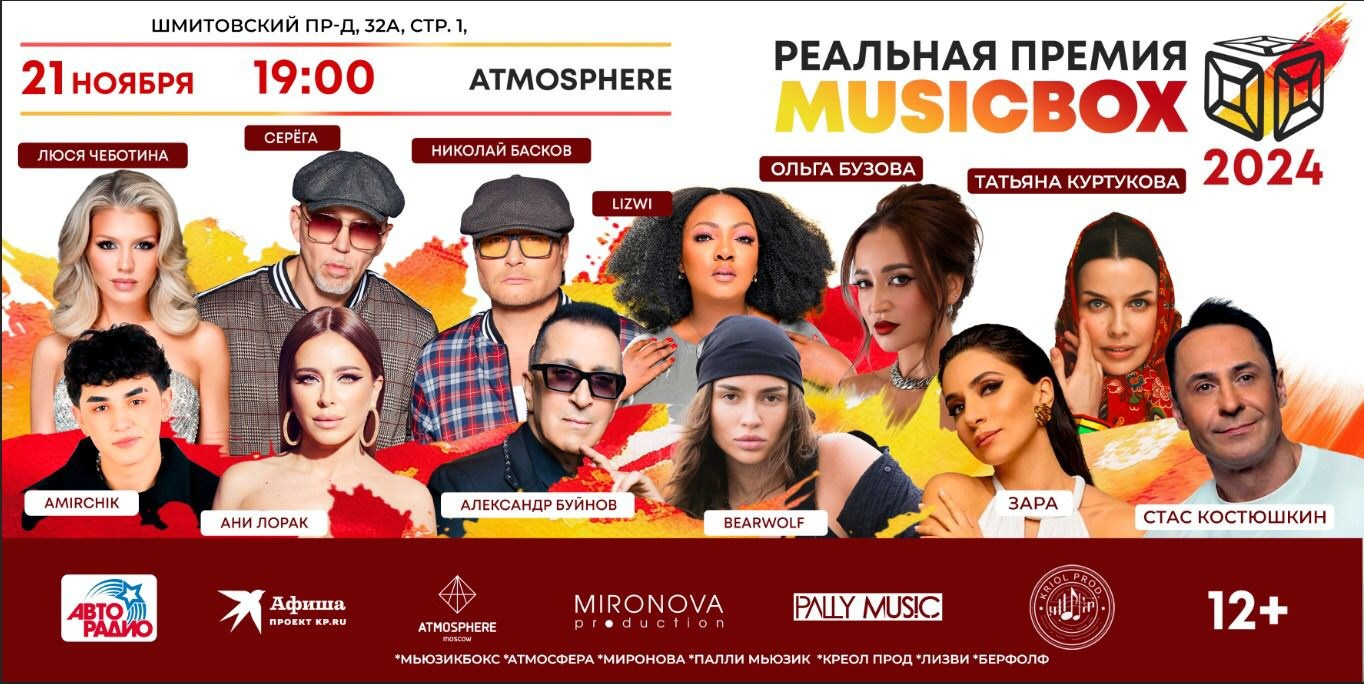 РЕАЛЬНАЯ ПРЕМИЯ MUSICBOX ВОЗВРАЩАЕТСЯ!. Фотограф Анна Добрачёва