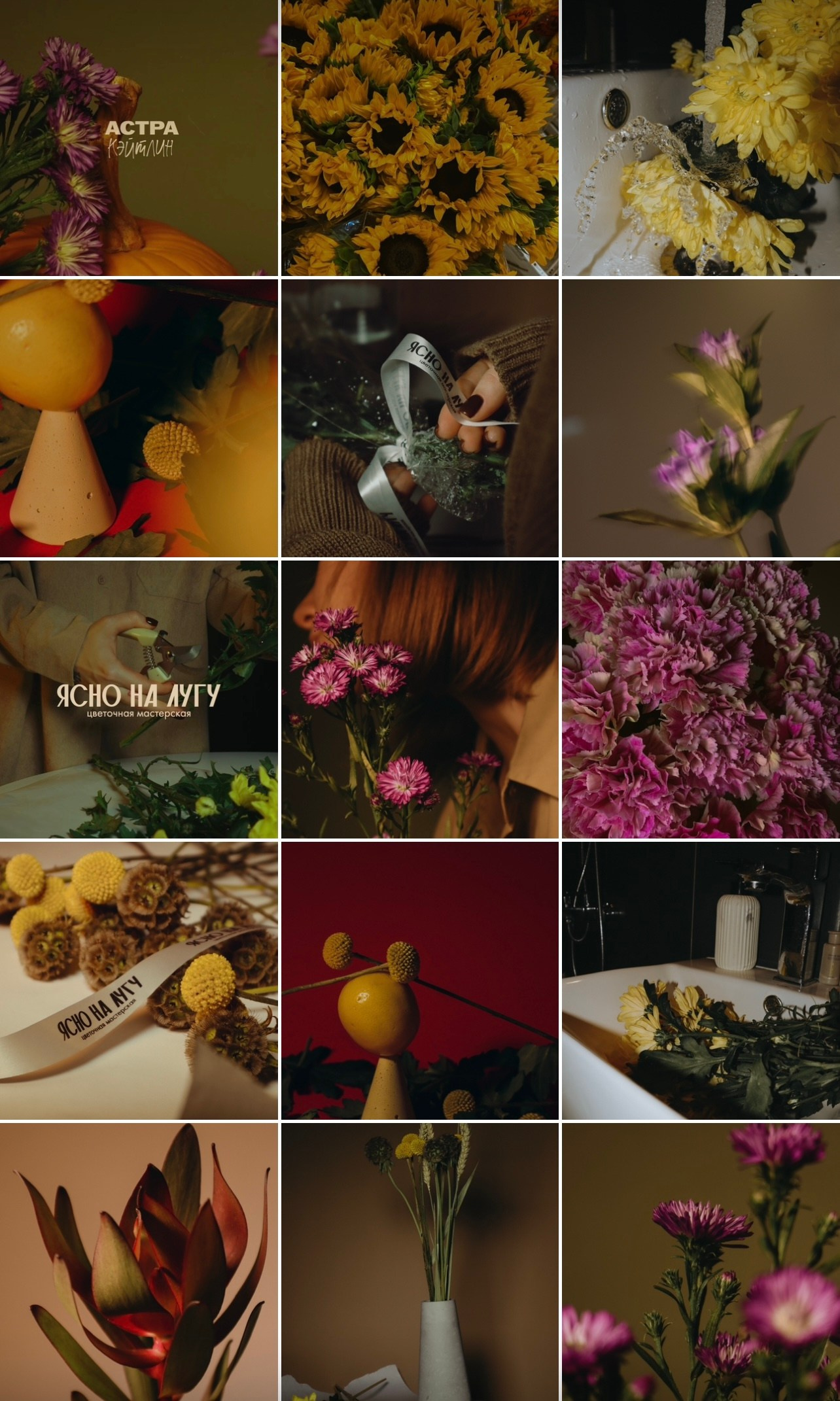 Визуал all in цветочная мастерская. Кинематографичный фотограф, видеограф Лина Плешакова, Санкт-Петербург