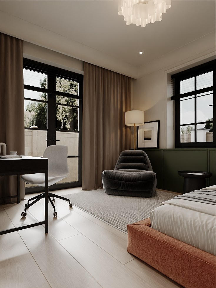 РЕЗИДЕНЦИЯ PALITRA / загородный дом, 340 м². Rezells Architects — студия дизайна жилых и коммерческих интерьеров