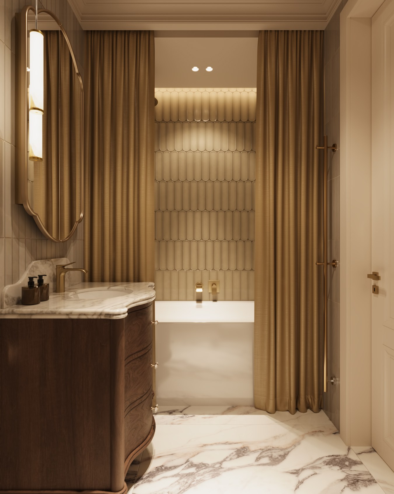 АППАРТАМЕНТЫ «ОЛИМП» / квартира, 105 м². Rezells Architects — студия дизайна жилых и коммерческих интерьеров