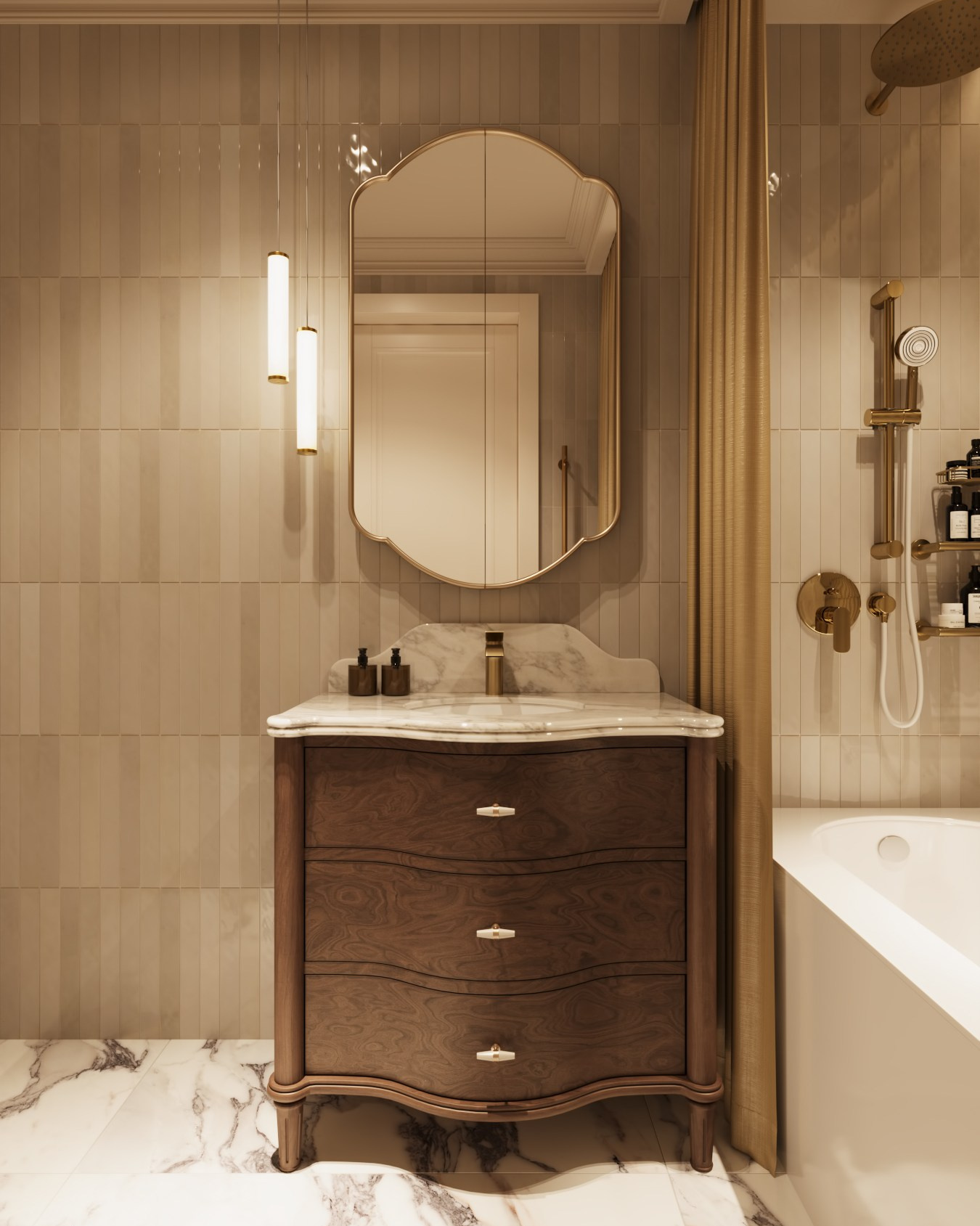 АППАРТАМЕНТЫ «ОЛИМП» / квартира, 105 м². Rezells Architects — студия дизайна жилых и коммерческих интерьеров