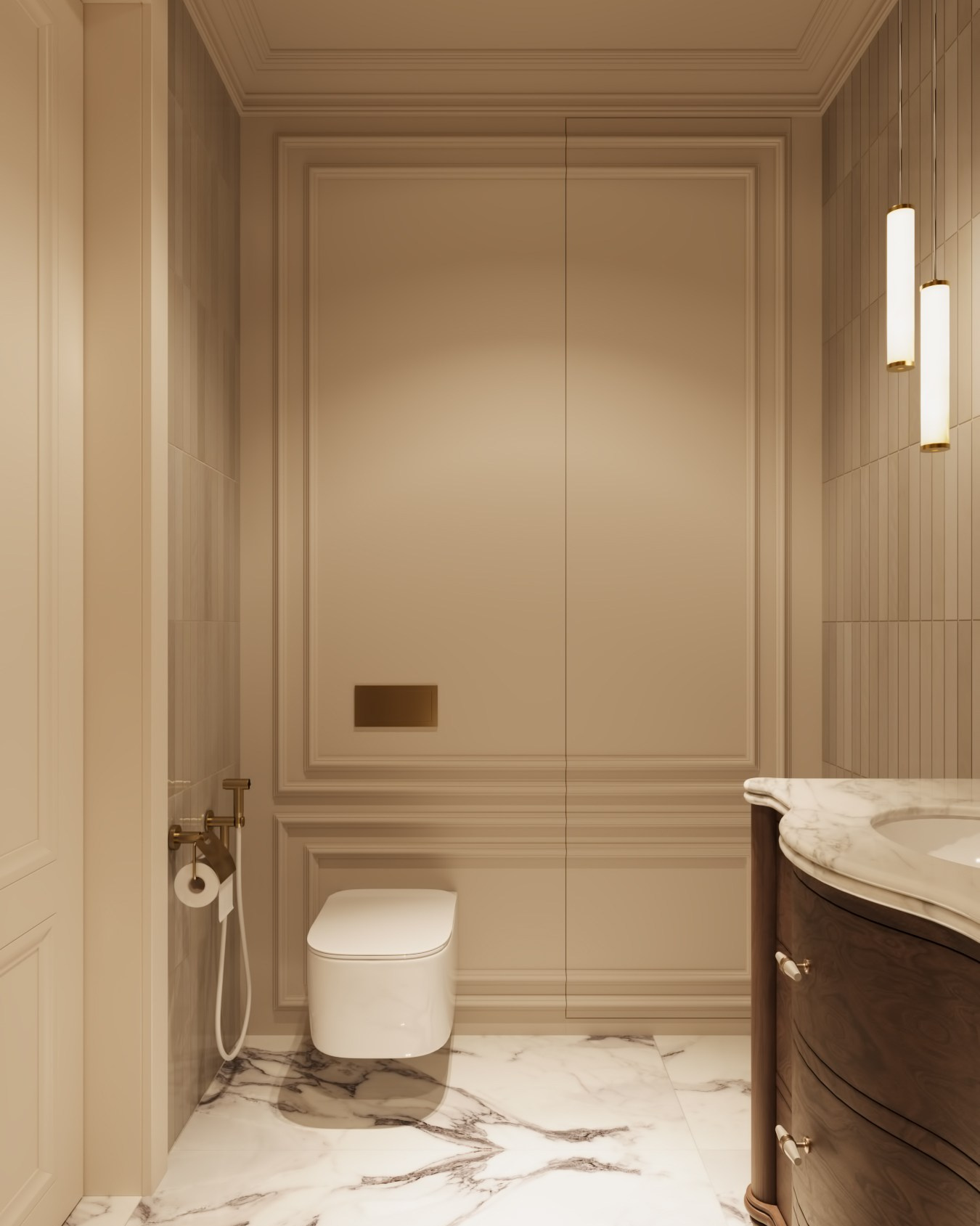 АППАРТАМЕНТЫ «ОЛИМП» / квартира, 105 м². Rezells Architects — студия дизайна жилых и коммерческих интерьеров