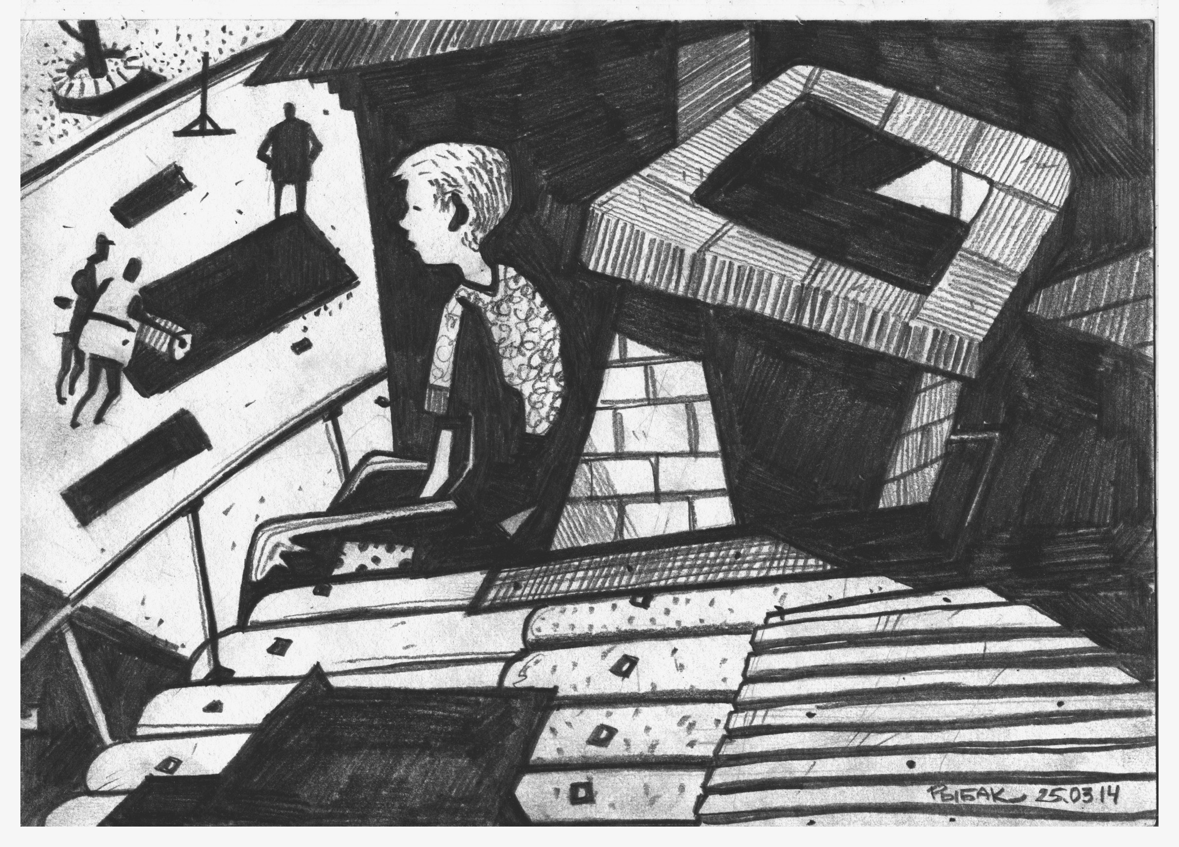 Графика 2014. Художник Рыбак Николай