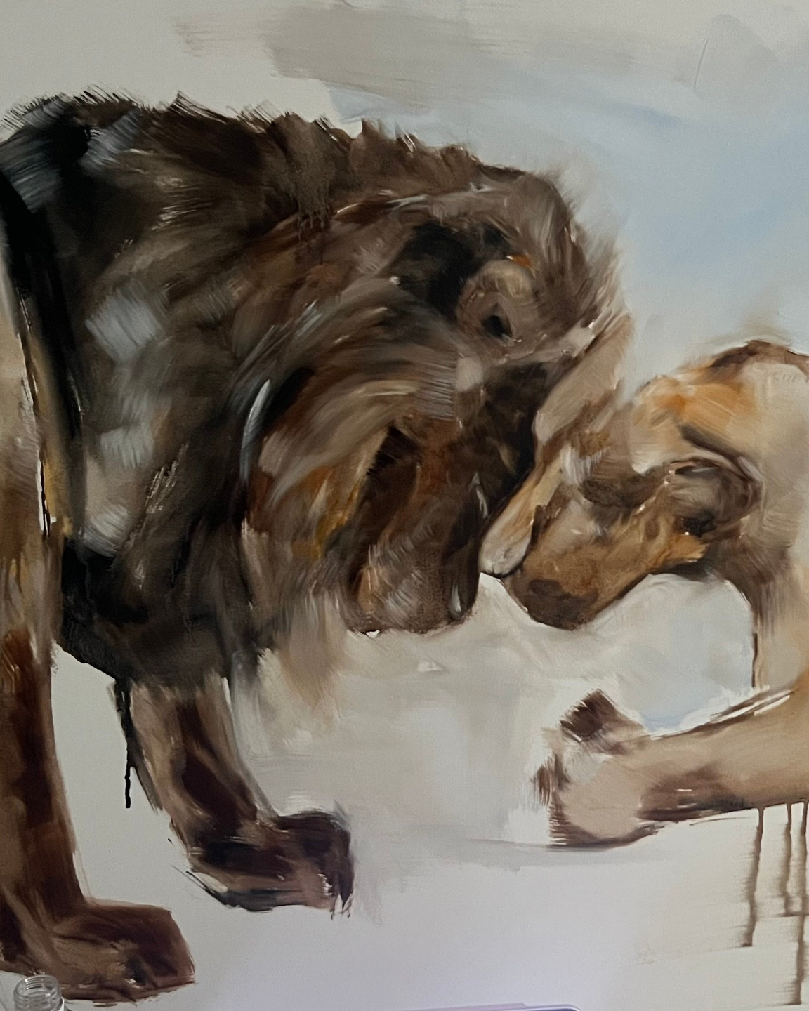 Арина Кузнецова художник фотограф интуитивная живопись серия картин Лев посредник бога 