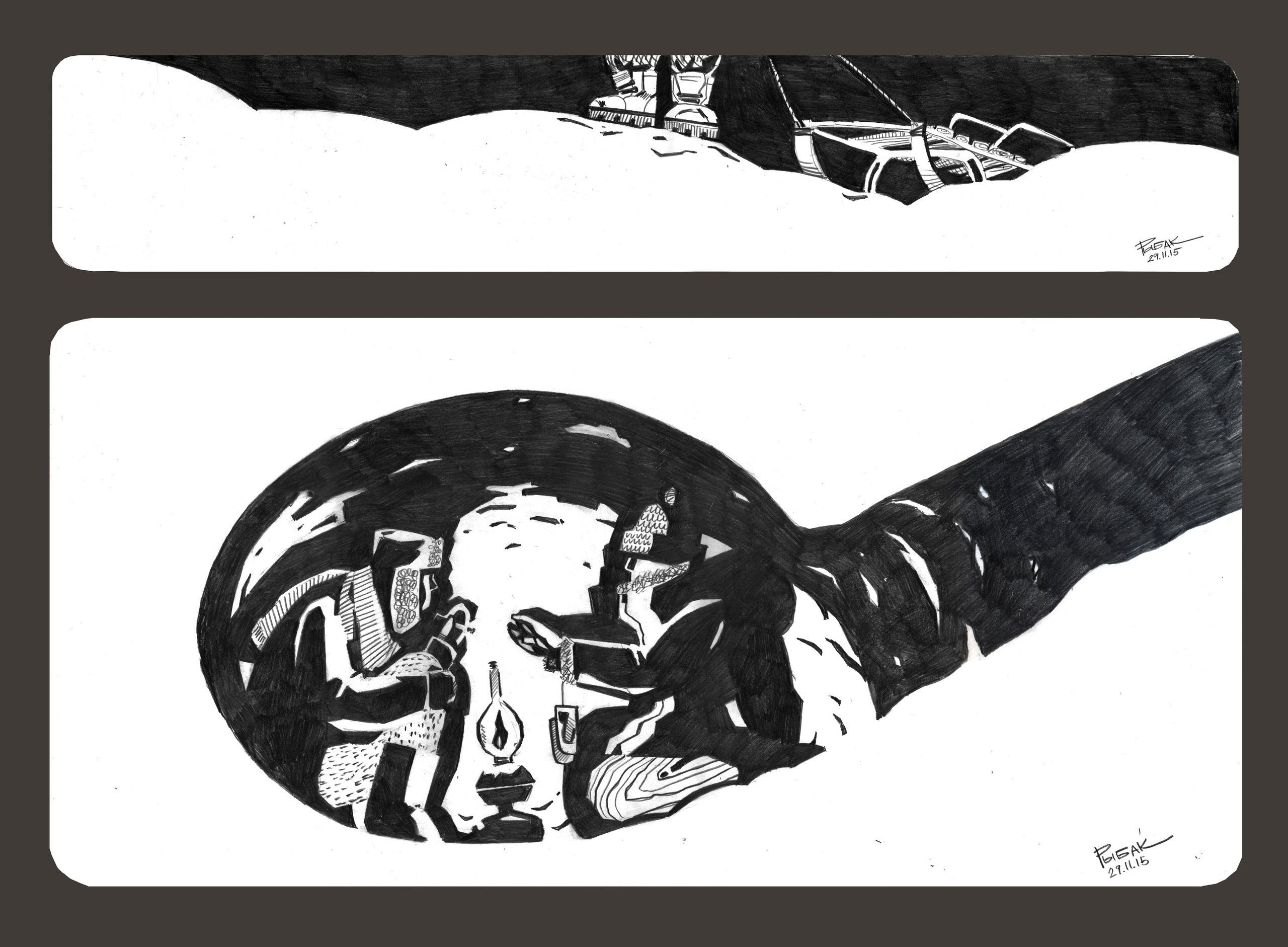 Графика 2015. Художник Рыбак Николай