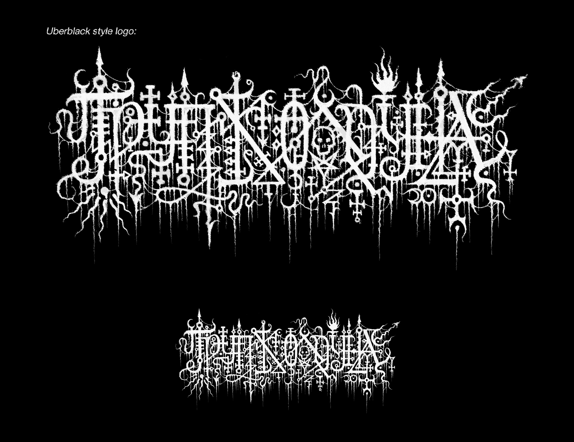 Труп Колдуна | metal logo design & creation. GNOIZM | Metal Logos & Dark Lettering