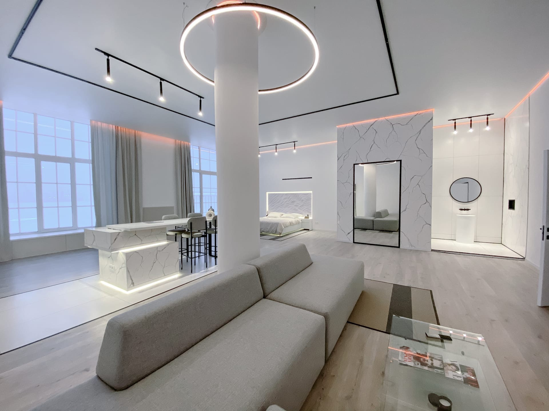 Залы в фотостудиях идеально подходящие для съёмки утра невесты