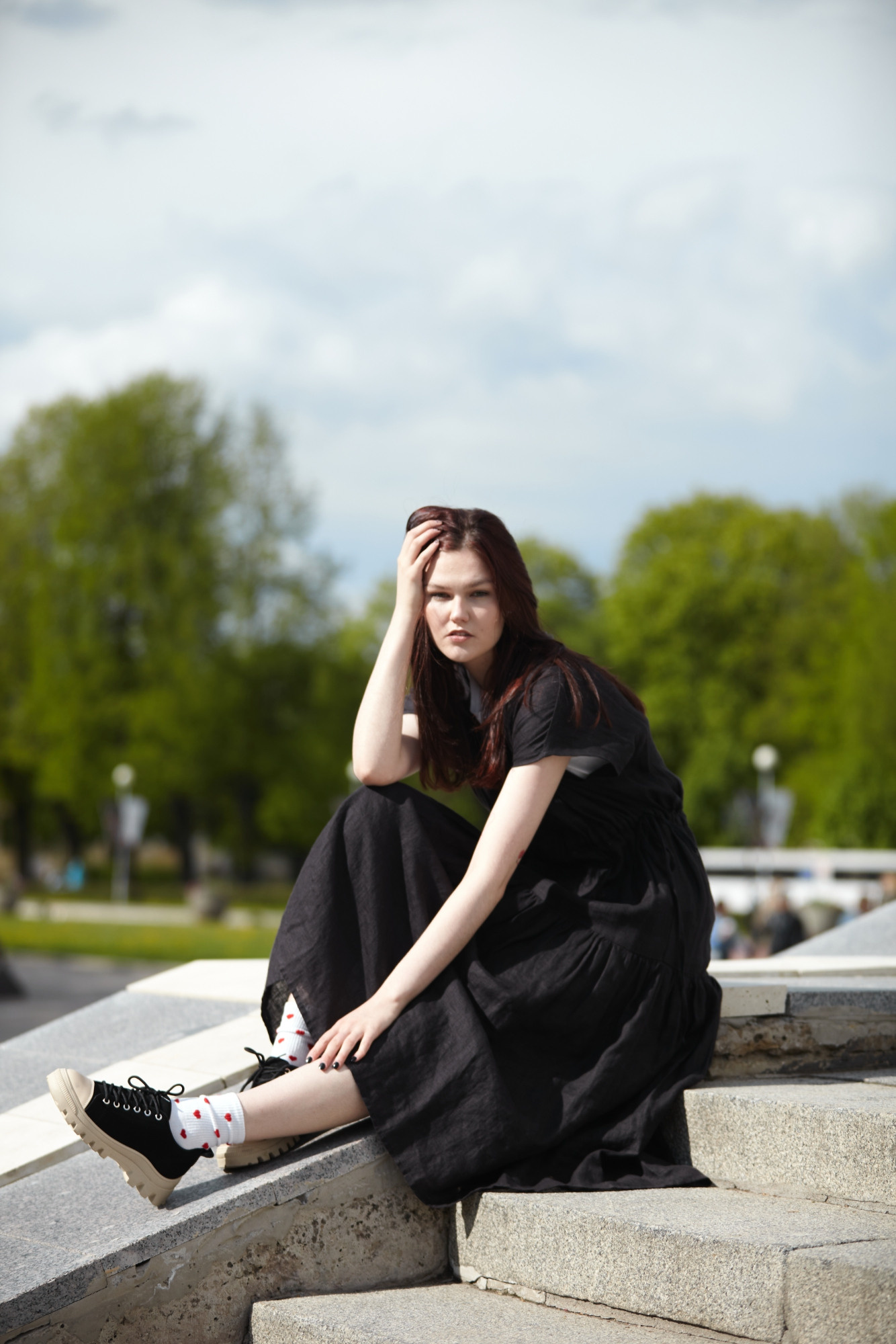 Прогулка у ТЮЗа. Одежда из Санкт-Петербурга СИНИОКО