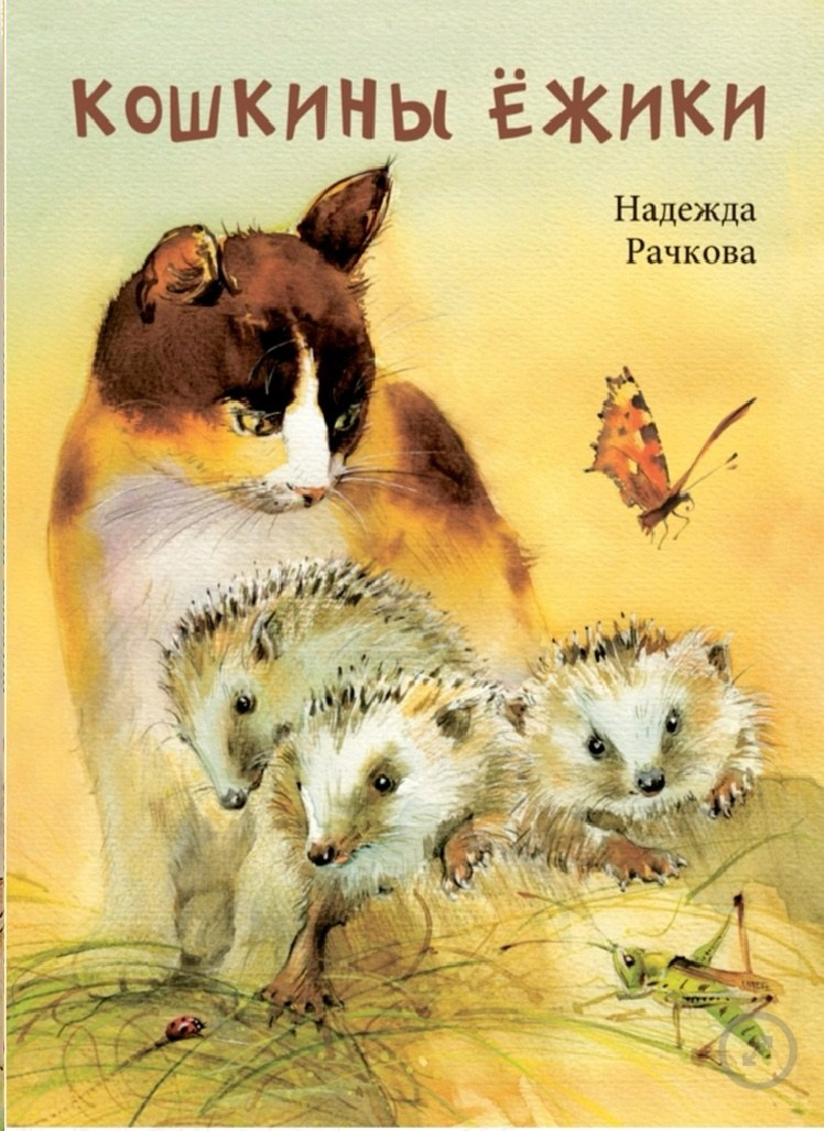обложка к книге «Кошкины ежики» Надежда Рачкова, художник Ольга Цурина, издательство Аквилегия-м