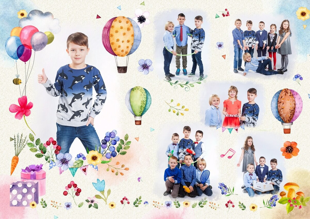 Образ выпускника детского сада для белого фона. Выпускные альбомы в Москве и Подмосковье
