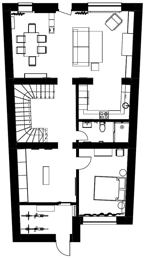 Дизайн интерьера таунхауса в Тольятти, Дубовая роща. Студия дизайна интерьера «Строчка» | Москва, Санкт-Петербург, Самара, Казань, Тольятти, Ульяновск и другие города России