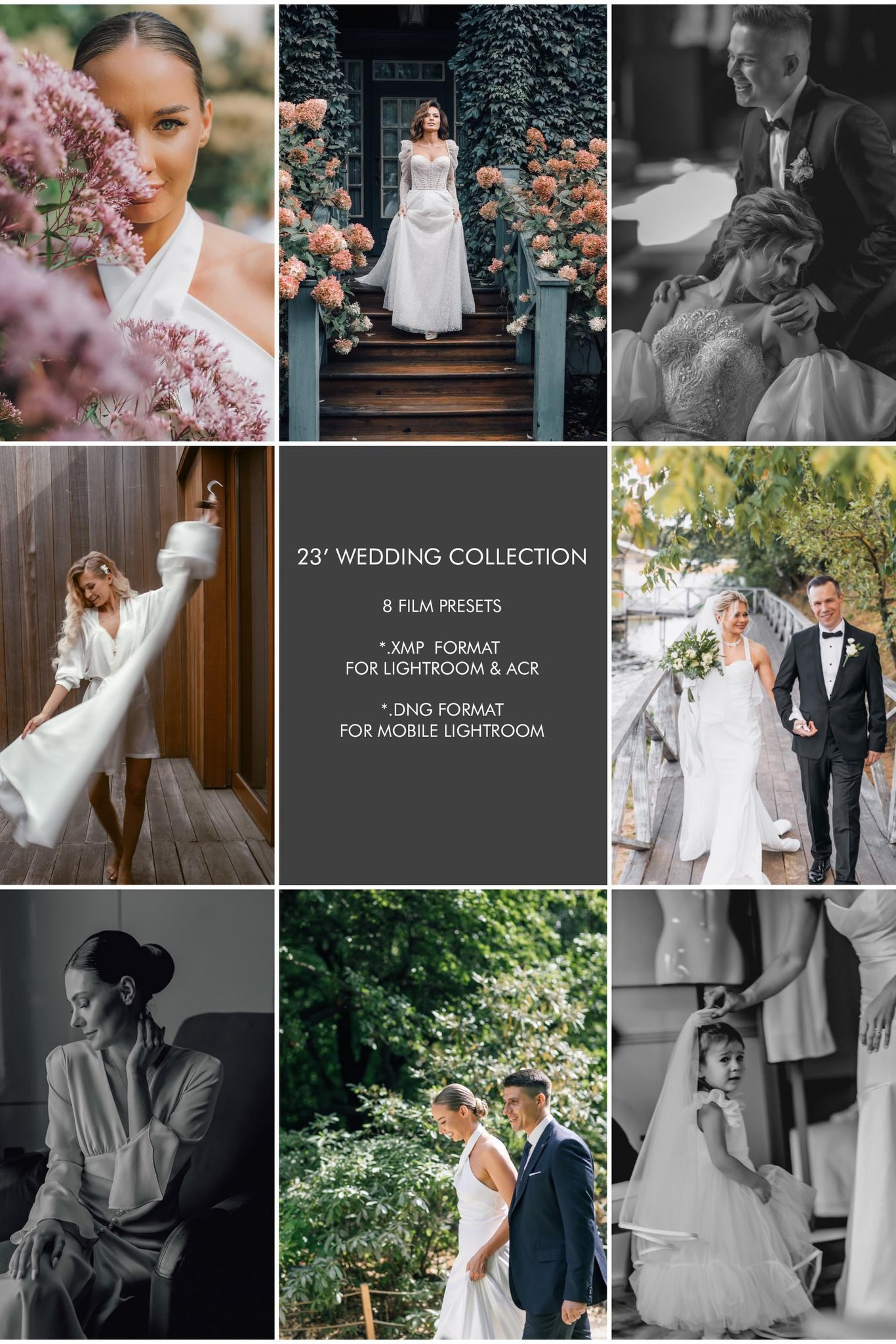 Сборник авторских пресетов LightRoom для свадебных фотографов