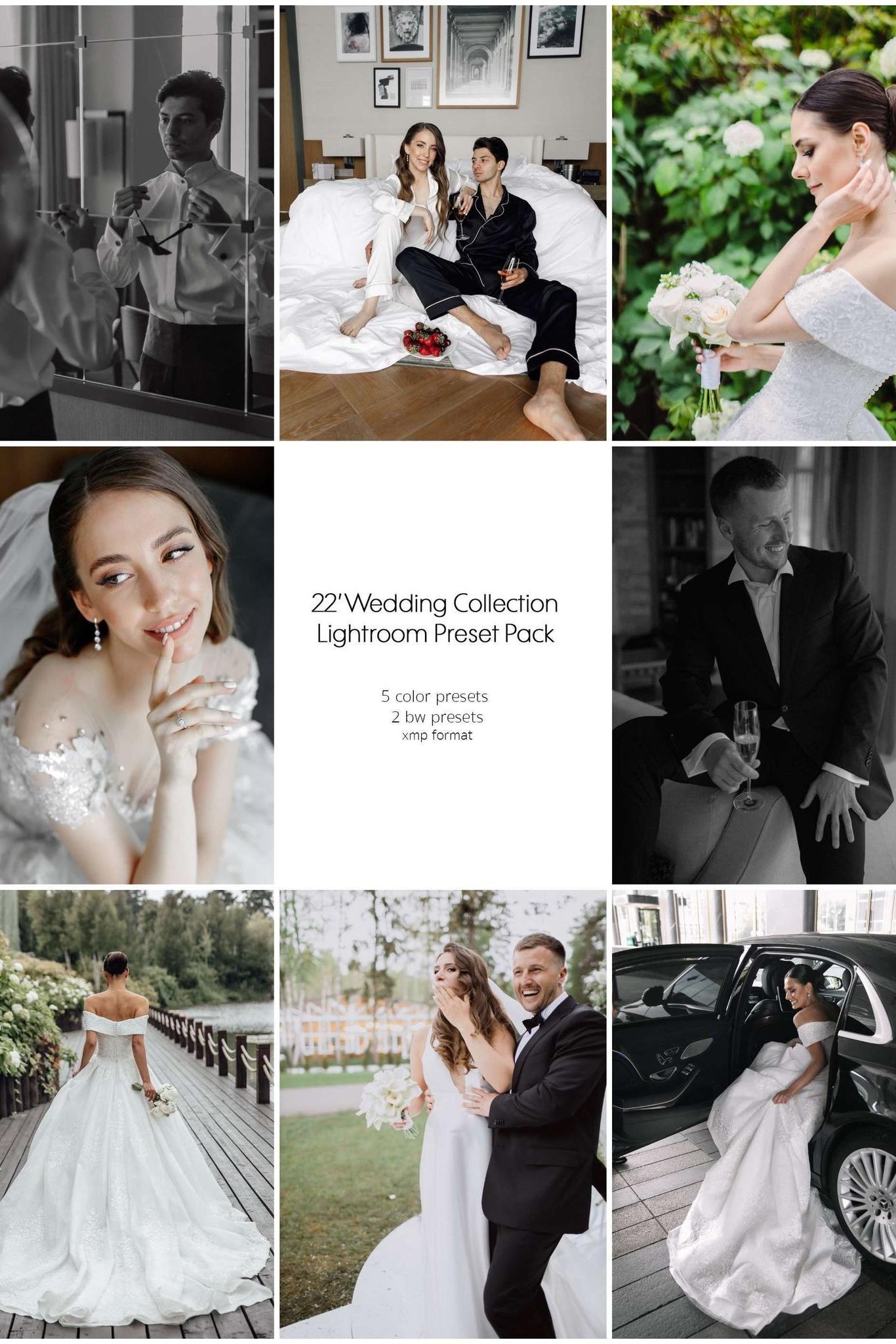 Сборник авторских пресетов LightRoom для свадебных фотографов