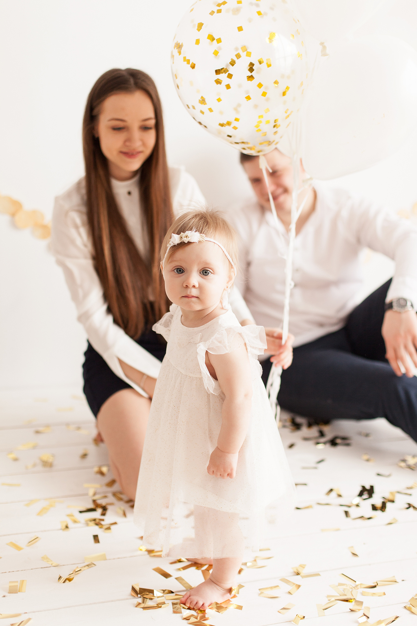 Первый день рождения с тортиком. Детский фотограф в Самаре
