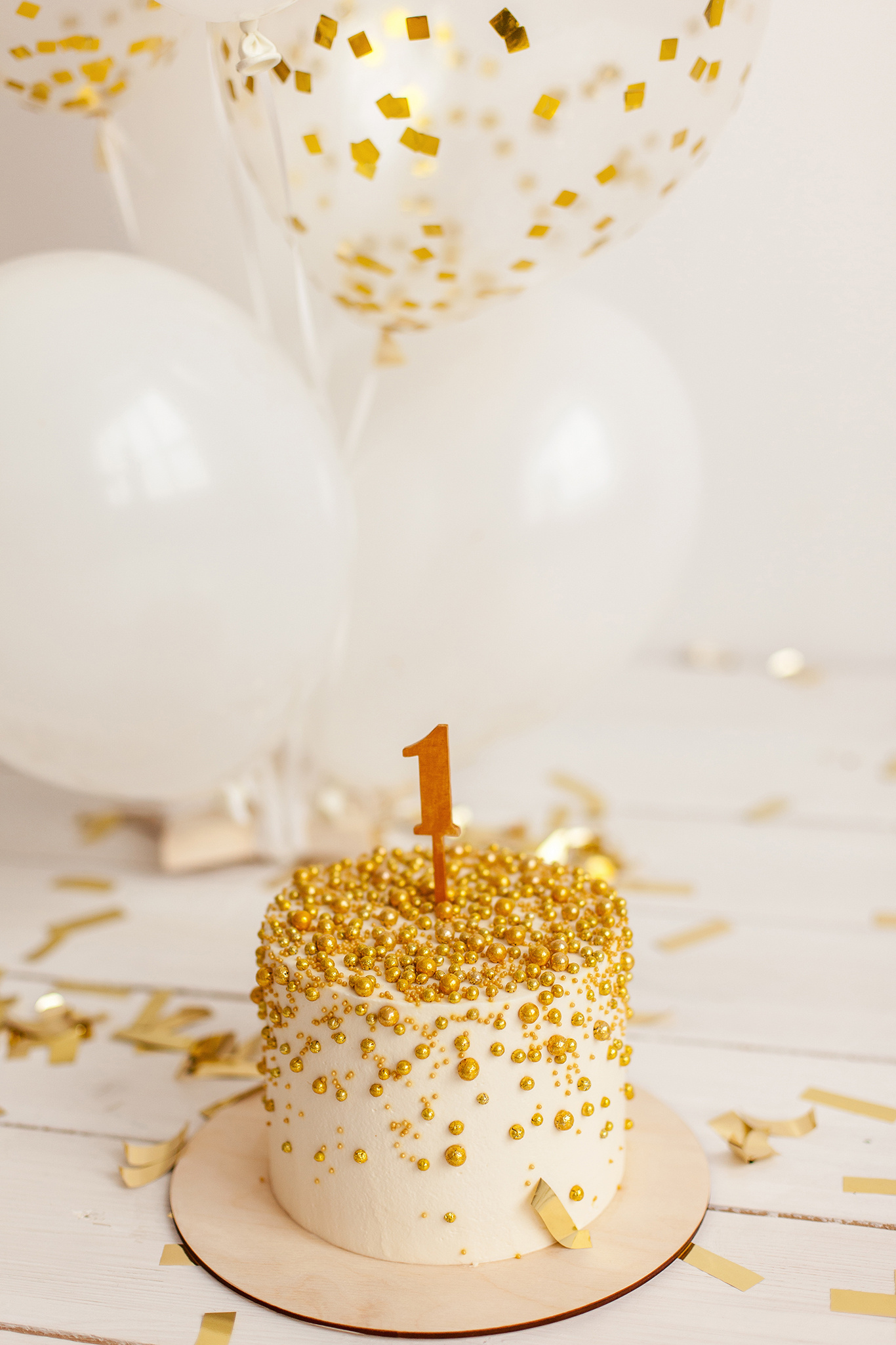 Первый день рождения с тортиком. Детский фотограф в Самаре