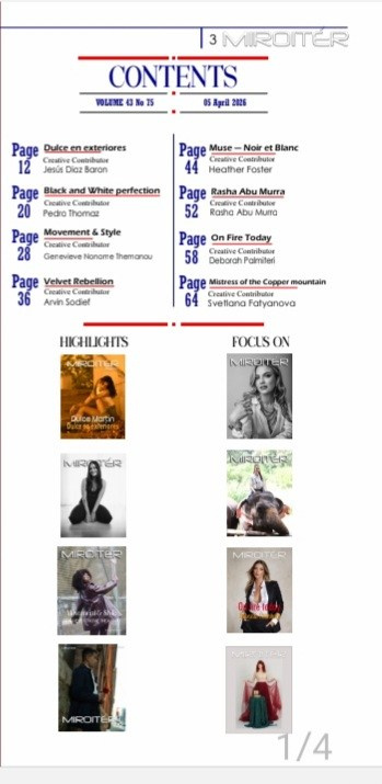 Icon Mother of God and paiter Svetlana Fatyanova. Fashionable magazine Miroiter, April, 2026.