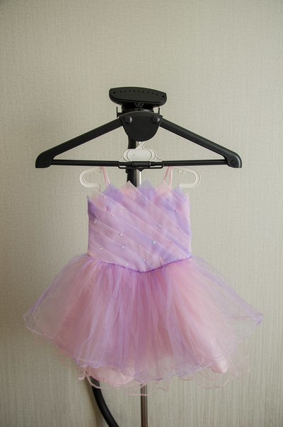 На 2 годика. Пышная многослойная юбка, розовые тона и сиреневый акцент. 