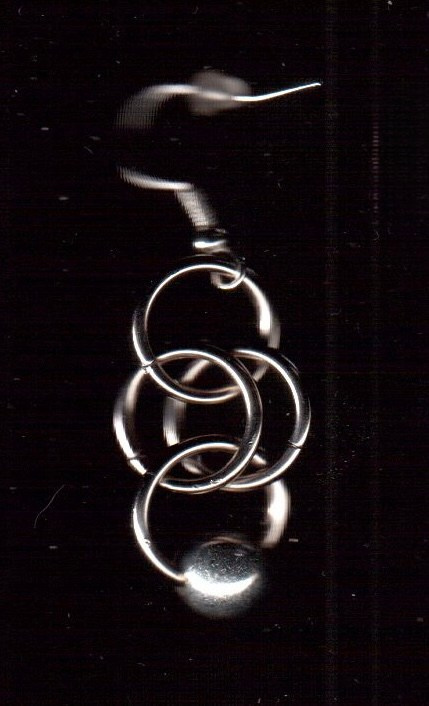 Сережки из кольчуги. Украшения из кольчуги в Москве Соня Спросонья