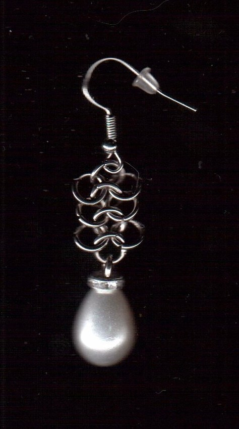 Сережки из кольчуги. Украшения из кольчуги в Москве Соня Спросонья