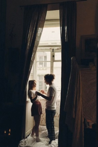 План съемки Love story в зале nowness