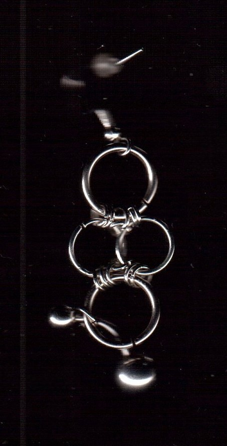 Сережки из кольчуги. Украшения из кольчуги в Москве Соня Спросонья