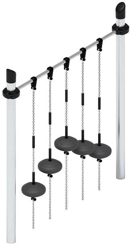 Спортивная серия СК 2.06.06 Габариты (ШхДхВ): 2340х300х2380 Зона безопасности, мм: 5340х3330 Возрастные ограничения 5-12 лет