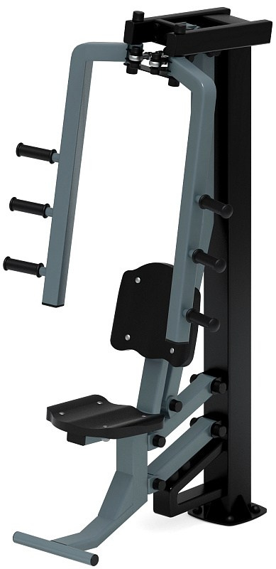 Бабочка (серый) - Уличный тренажер - СТ 028-13.И1 Габариты (ШхДхВ): 1020х930х1880 Зона безопасности, мм: 2000х2000 Оборудование предназначено для подростков в возрасте от 14 лет и взрослых, весом не более 100 кг.