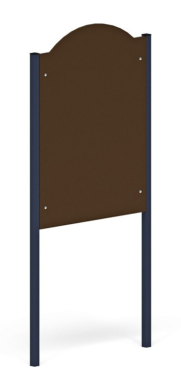 Доска объявлений мини - МФ 62.01.12 Габариты (ШхДхВ): 900х40х1900 мм Зона безопасности, мм: 1900х1400