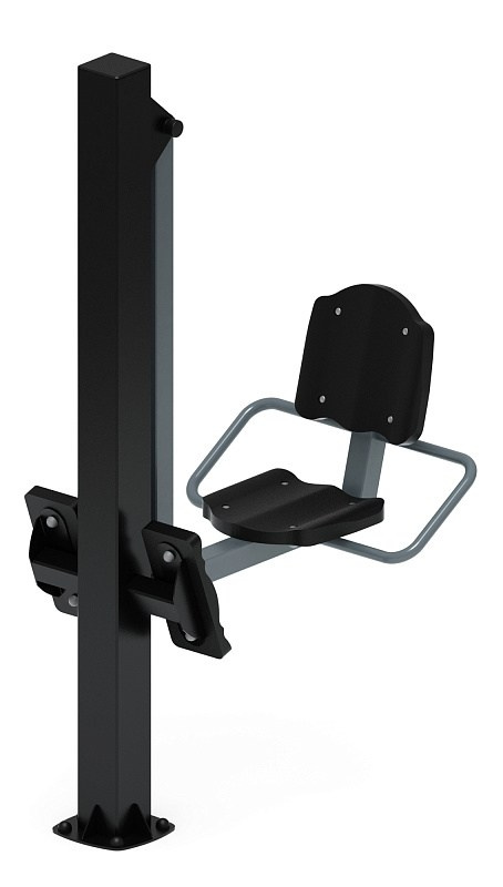 Жим ногами (серый) - Уличный тренажер - СТ 011-13 Габариты (ШхДхВ): 1080х680х1800 Зона безопасности, мм: 2000х2000 Оборудование предназначено для подростков в возрасте от 14 лет и взрослых, весом не более 100 кг.