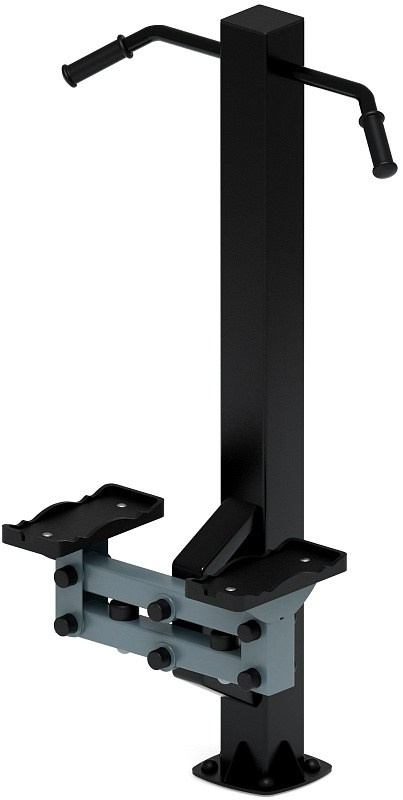 Степ (серый) - Уличный тренажер - СТ 014-13 Габариты (ШхДхВ): 480х840х1550 Зона безопасности, мм: 2000х2000 Оборудование предназначено для подростков в возрасте от 14 лет и взрослых, весом не более 100 кг.