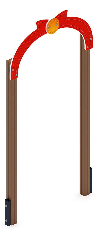 Бабочка - Арка - МФ 80.16.01 Габариты (ШхДхВ): 1200x120x2400 мм Зона безопасности, мм: 3200х2120