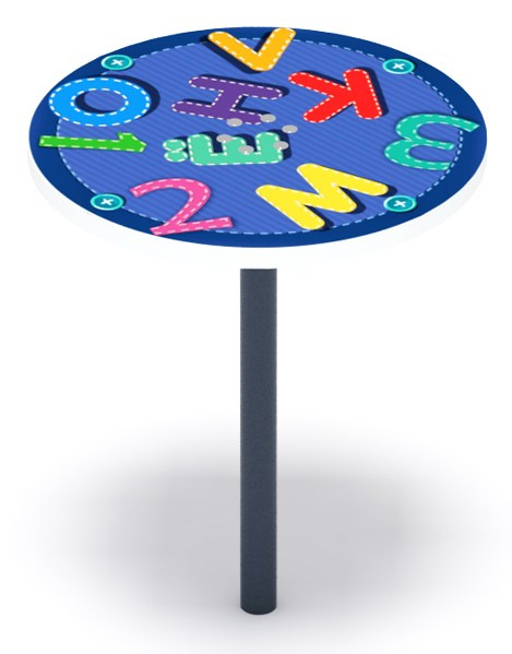 Песочный столик (азбука) - ИО 8.01.01-03 Габариты (ШхДхВ): 500x500x500 Зона безопасности, мм: 1500х1500