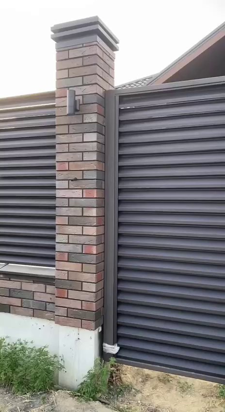 Заборы-жалюзи. Производство и монтаж