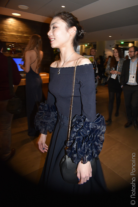 Before closing banquet WCH 2017 Helsinki. Russian figure skating photographer from Saint-Petersburg