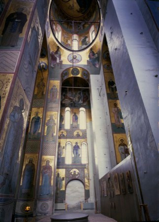 Интерьер Георгиевского собора Юрьева монастыря.