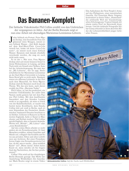 Phil Collins, video artist / Der Spiegel