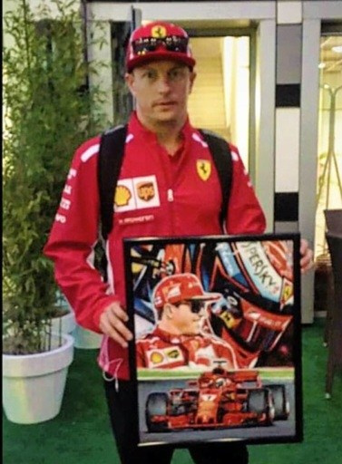 Мои картины подарили Кими Райкконен 2018