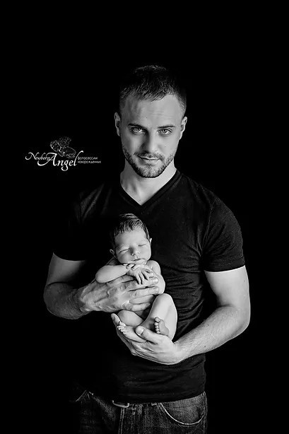 Фотографии с родителями. Фотосессия новорожденного в Москве Newborn Angel