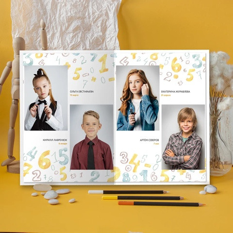 Дизайн для начальных классов. Школьная фотография Поповы