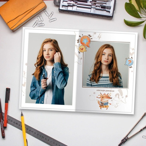 Дизайн для начальных классов. Школьная фотография Поповы