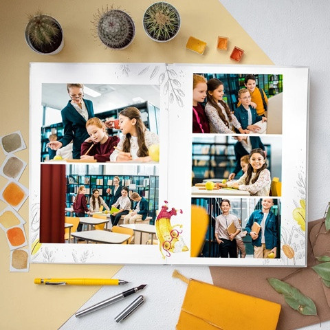 Дизайн для начальных классов. Школьная фотография Поповы