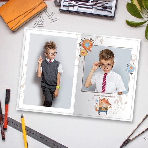 Дизайн для начальных классов. Школьная фотография Поповы