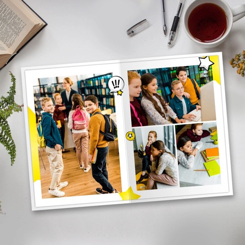 Дизайн для начальных классов. Школьная фотография Поповы