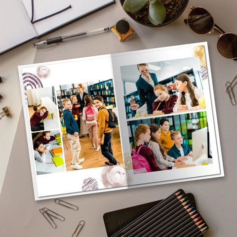 Дизайн для начальных классов. Школьная фотография Поповы