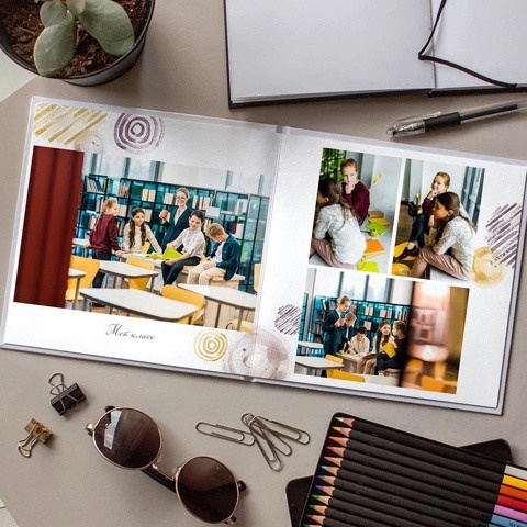 Дизайн для начальных классов. Школьная фотография Поповы