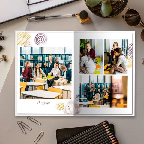 Дизайн для начальных классов. Школьная фотография Поповы