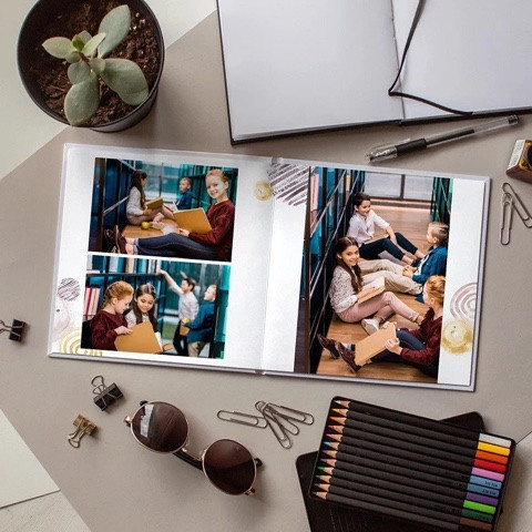 Дизайн для начальных классов. Школьная фотография Поповы