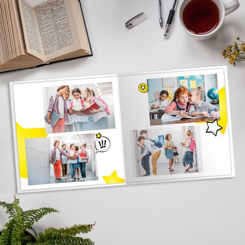 Дизайн для начальных классов. Школьная фотография Поповы