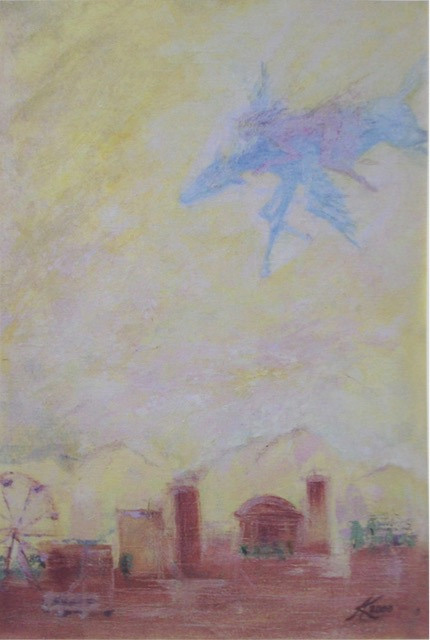 «..А в городе, том, сад» холст/масло 80х100 см 2000 г