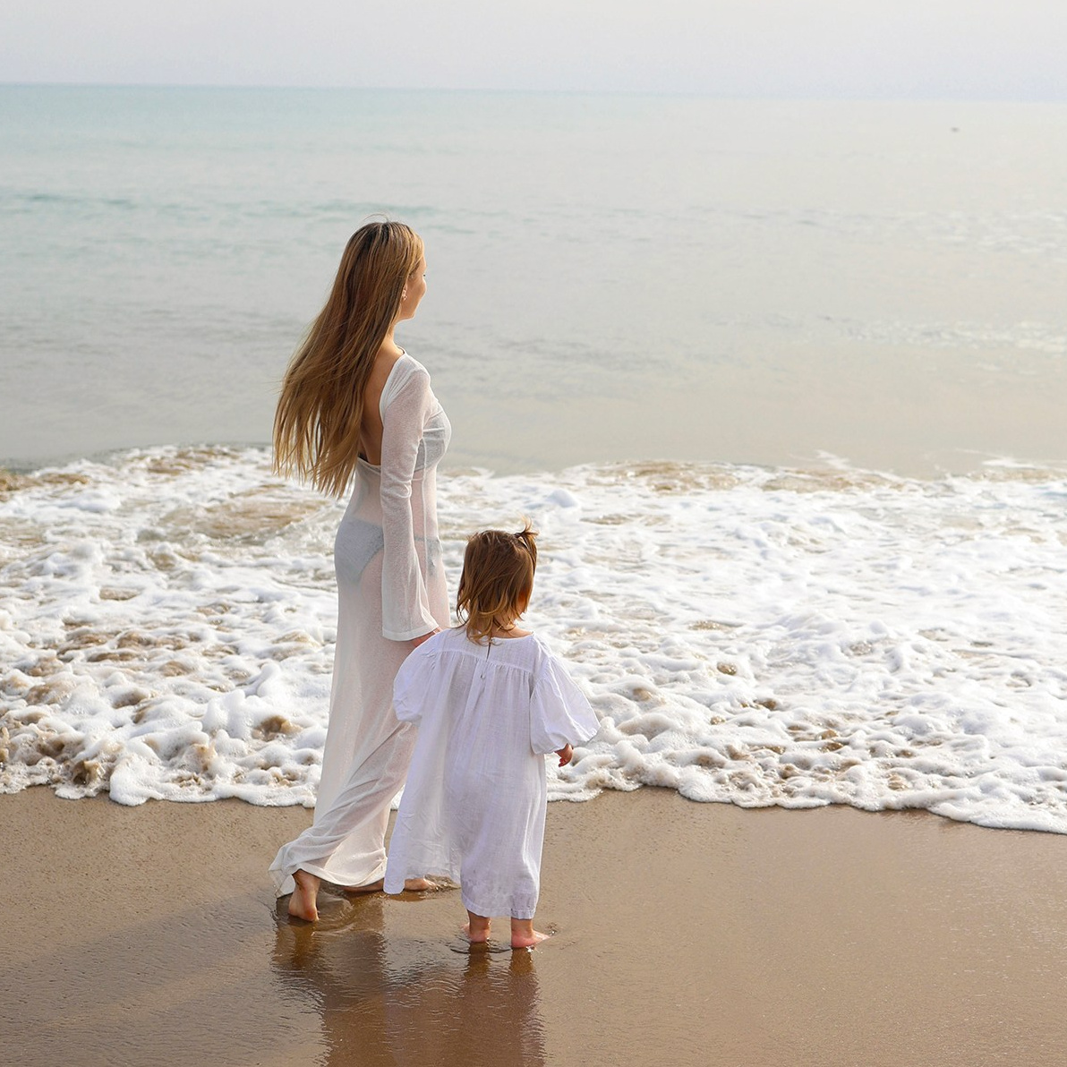 066 Платье с пышными рукавами. Эко-одежда для детей